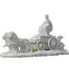 Famous White Marble Fountain Lion And Lady Sculpture Fountain for Garden