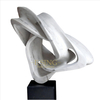 White Marble Abstract Art Decoration Hand Carved Stone Abstract Statue Sculpture for Outdoor Garden