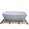 Famous Modern City Hand Carved Big White Marble Stone Bathtub for Bathroom Decoration