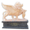 Life Size Outdoor Decoration Carving Marble Lying Lion Statue
