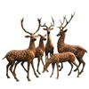 Fiberglass Abstract Art Deer Statue Resin Deer Sculpture Christmas Art Decoration for Home
