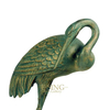 Outdoor Decoration Metal Bronze Animal Antique Birds Crane Sculpture